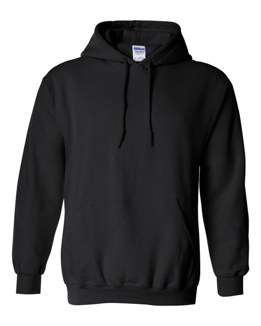 Gildan 18500 Black Heavy Blend Hooded Sweatshirt – Unisex Pullover Hoodie